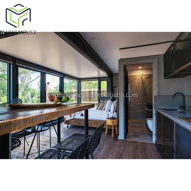 Expandable Container House with Large Window - Bright, Ventilated, Scenic View