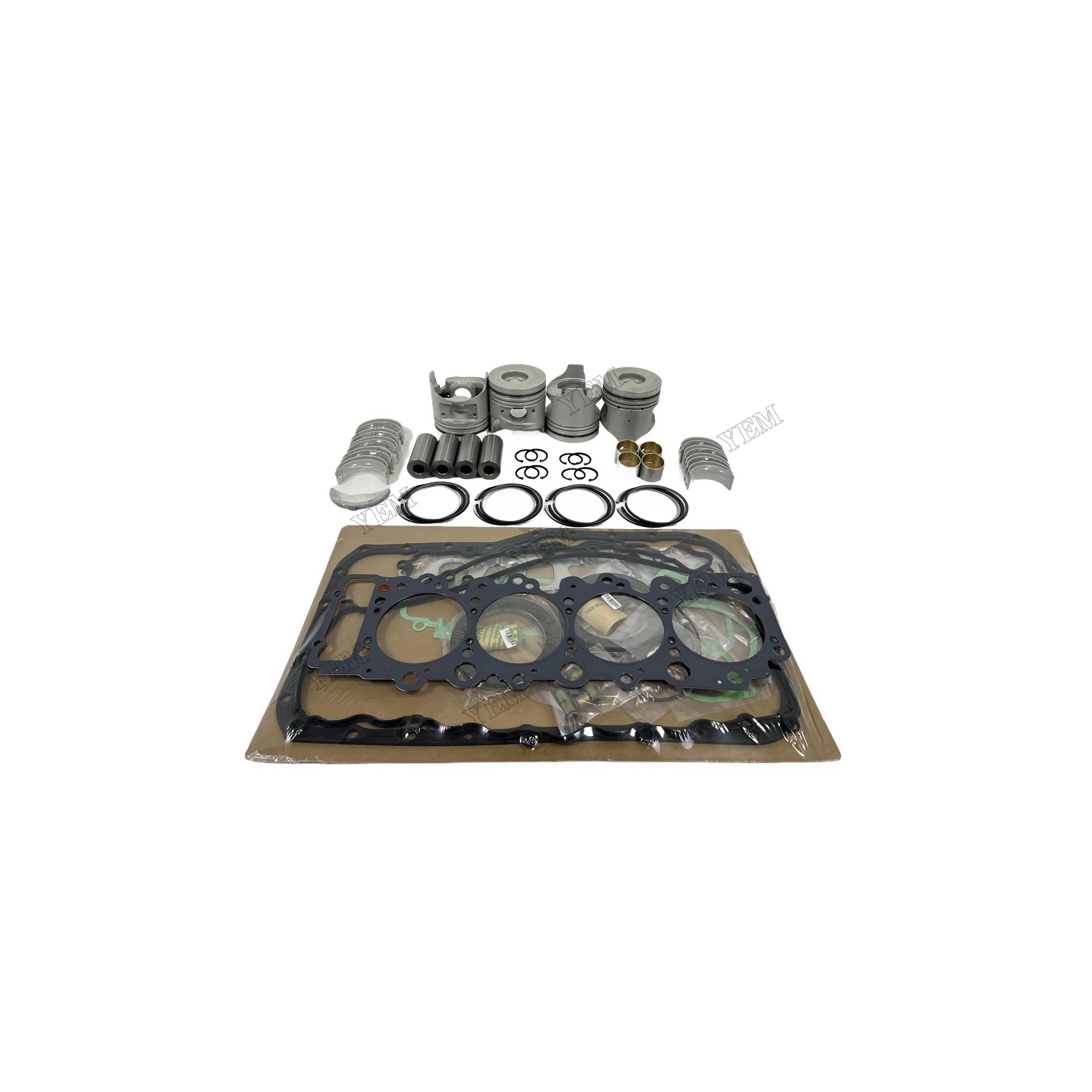 4HG1 Engine Rebuild Kit With Bearings Piston Ring Cylinder Gasketss Fits for Isuzu Engine Parts Manufacturer