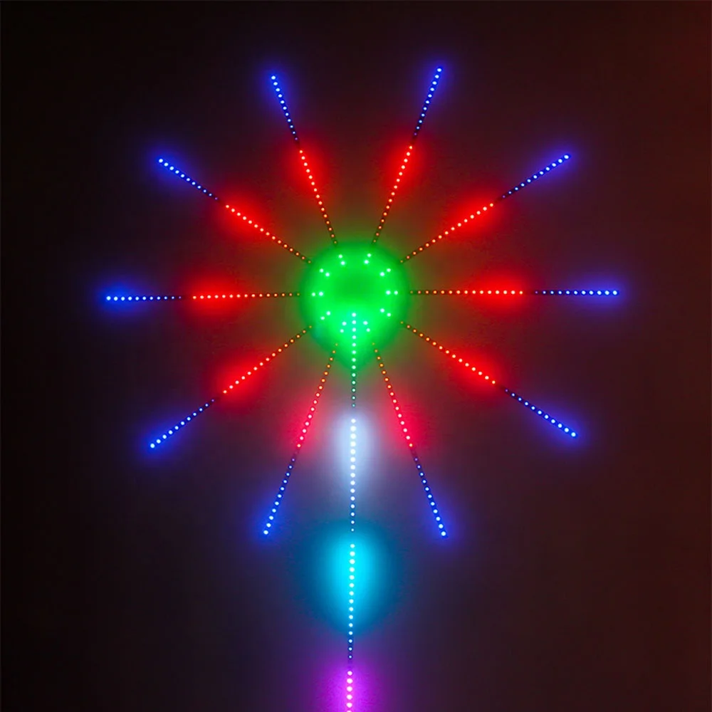 5V USB LED Strip Firework WS2812 Flexible Running Dream Color Smart Neon Light With Music Remote for Christmas Holiday Room