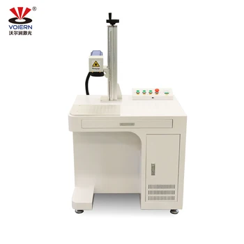 20W 30W  50W 70W 100W Fiber Laser Marking Machine Metal Jewelry Stainless Steel Plate Marking Machine with Rotating Shaft