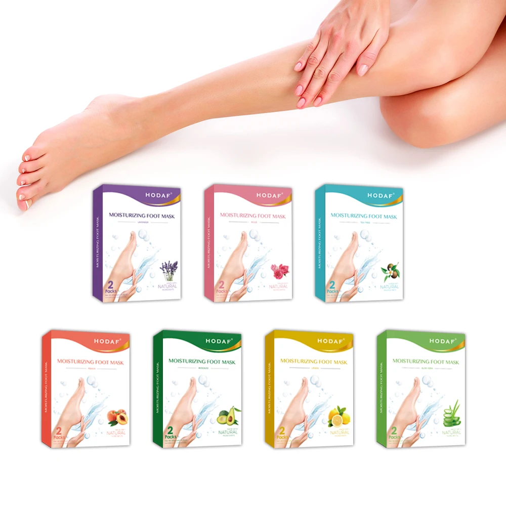 Exfoliating Moisturizing Foot Mask Skin Moisturizing Socks for Dry Feet Factory Wholesale HODAF