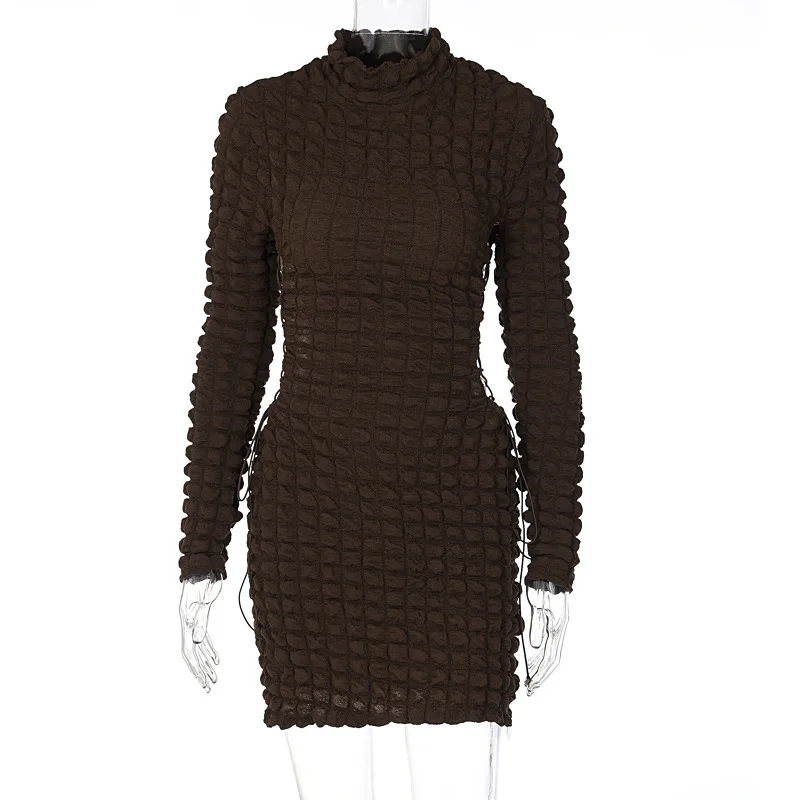 New Arrivals Fall Cut Out Solid Bodycon Long Sleeve Other Dresses Fall ...