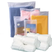 100 unit Custom Printed PVC/EVA plastic clear canvas tote frosted zipper bags for clothing packaging