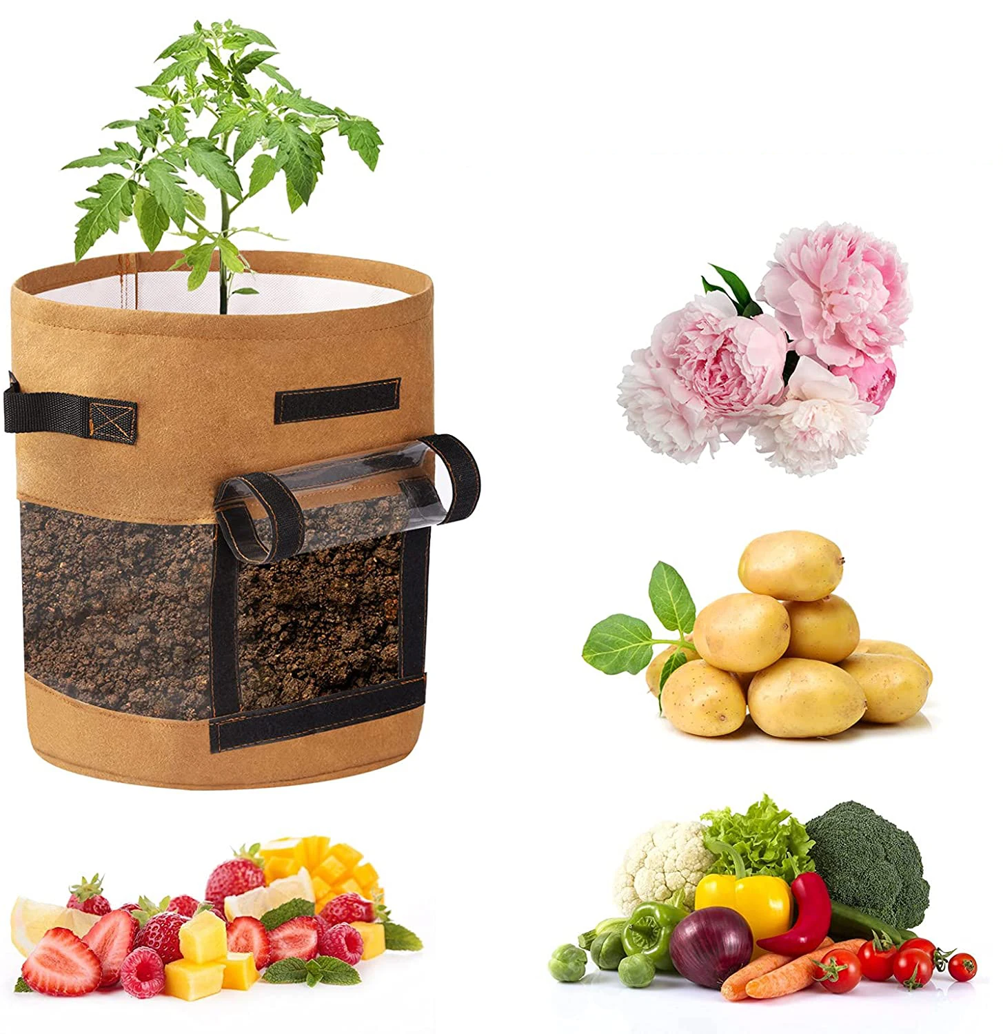 Wholesale Reusable and Durable PE potato grow bag 10 Gallon Tent and  Greenhouse