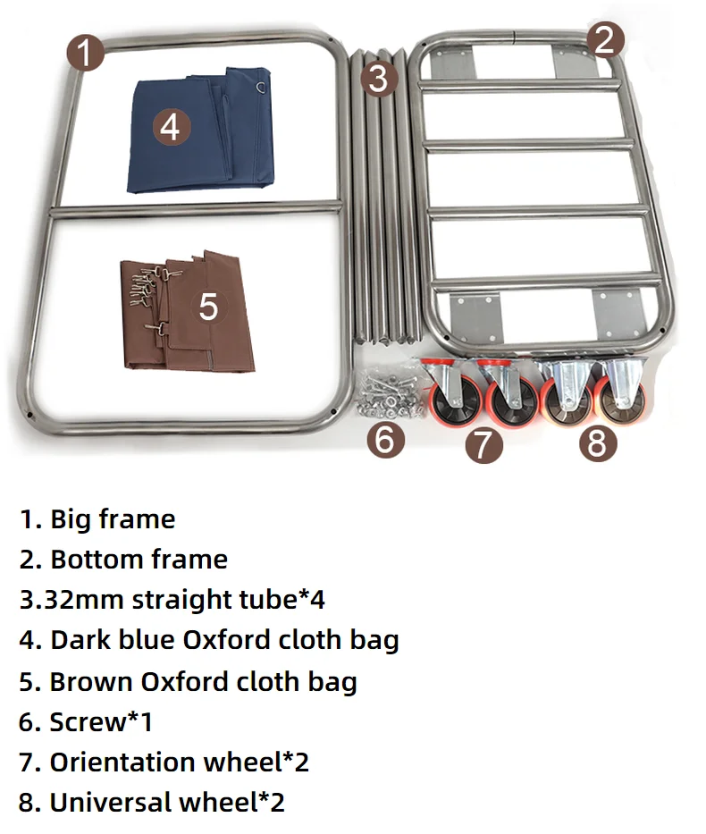 Hotel Cleaning Linen Trolley,Stainless Steel Wet&dry Sorting Laundry ...