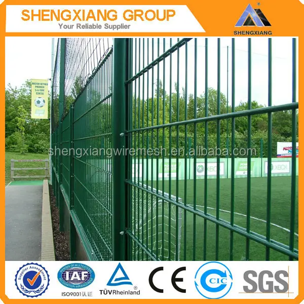 Double Rod Mat Grid Fence High Quality Powder Coated Metal Galvanized Twin Bar Wire Welded Mesh Double Wire Fence