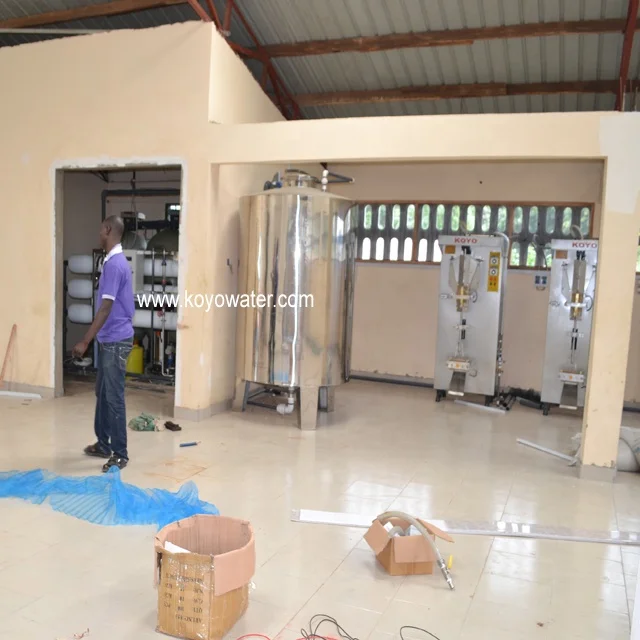 
 Машины для производства воды KOYO в Гане/Саше, линия по производству минеральной воды  