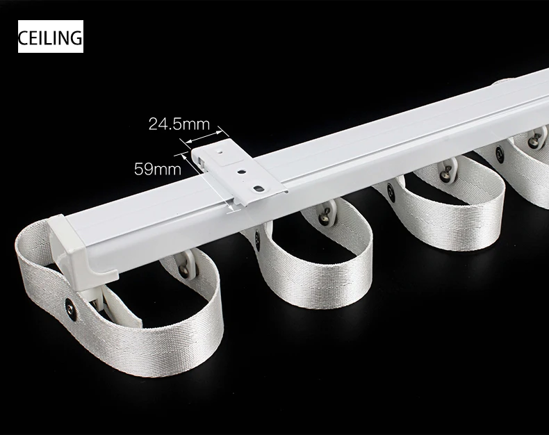 Wholesale S Fold Curtain Track Heavy Duty Silent Ripple Fold Curtain