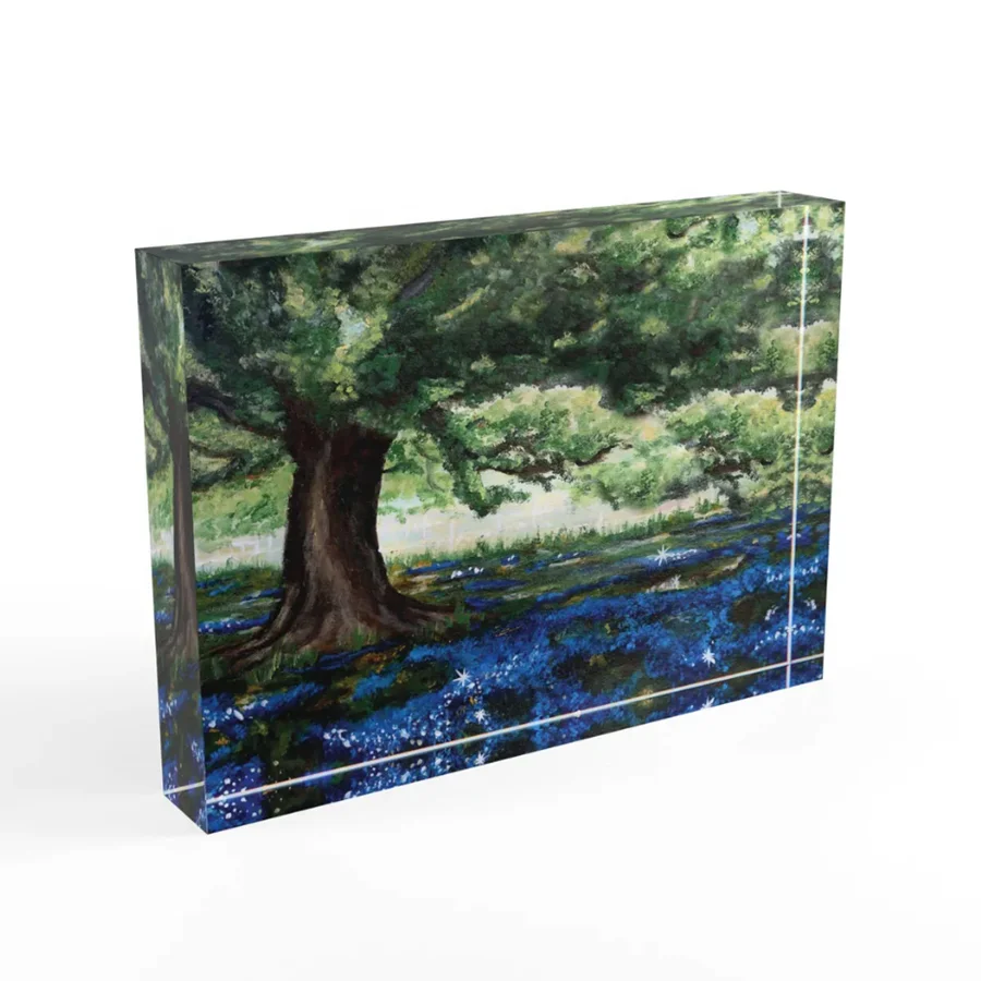 UV Printed 4x6 Custom Acrylic Logo Art Photo Display Block Blank Cube Block
