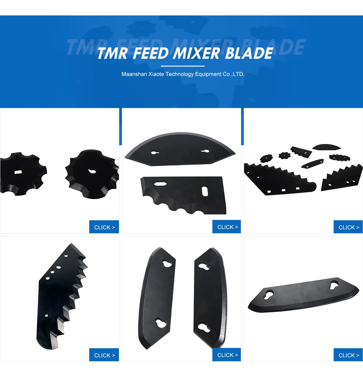 Smash Cattle Sheep Foragek Feed Mixing Knife And Tmr Feed Mixer Blade