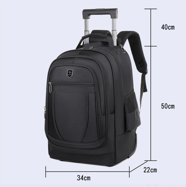 OMASKA Traveling Luggage - Expandable Rod Trolley & Backpack