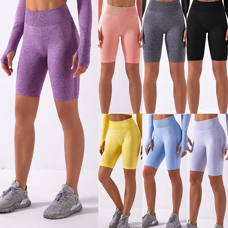 Femmes Yoga Shorts-Shorts D'été Cuissard Sport Pantalons Fitness Pantalon Court Leggings