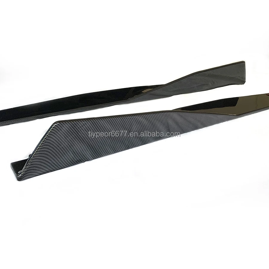 product tiypeor performance style side skirts for 2020 chevrolet corvette c8 extensions rocker panel fits chevrolet corvette-7