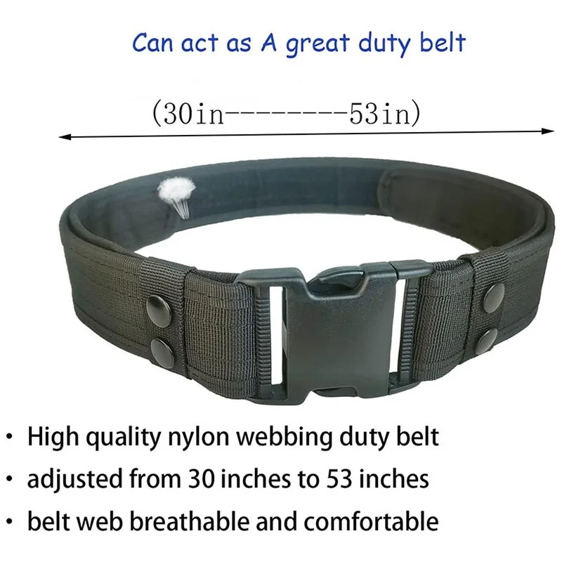 Wholesale Durable Versatile Sport Outdoor Enthusiasts Security Modular Equipment System Molded Duty Belt Tactical Utility Belt