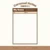 Bloc-notes style carnet B5, notes caramel c