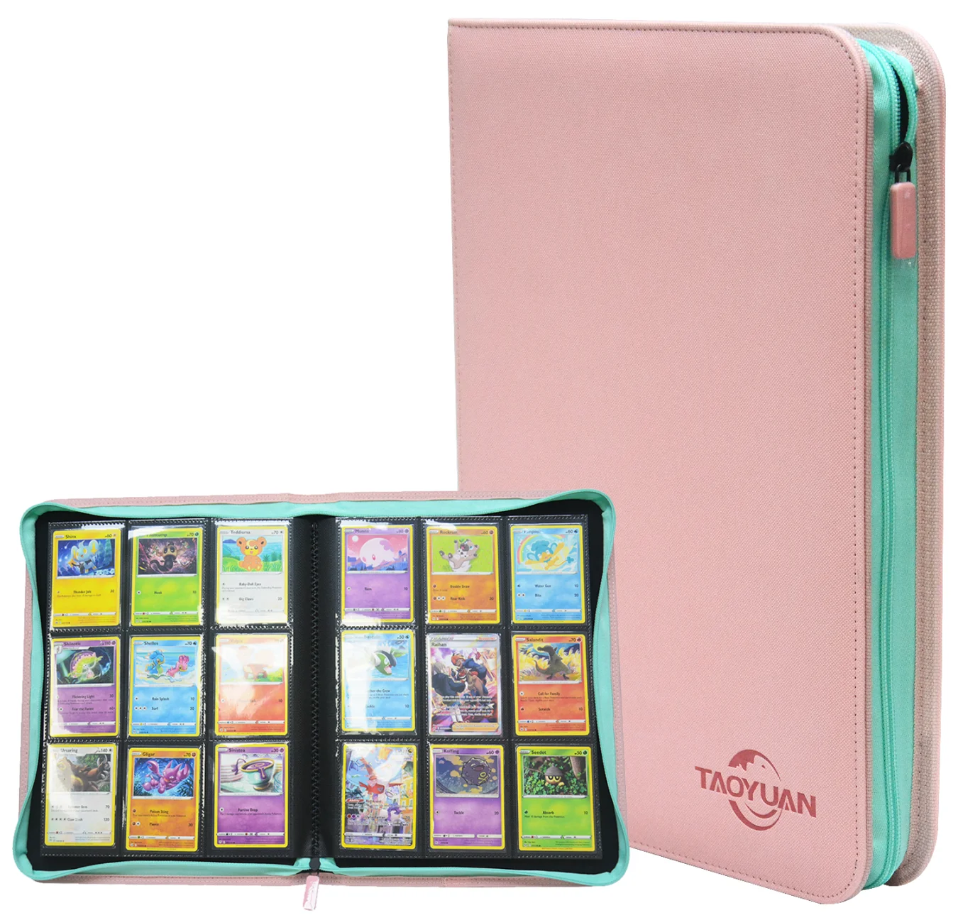 Custom Made High Quality pink 3*3 Rows Trading Card Pocket Binder|  Alibaba.com