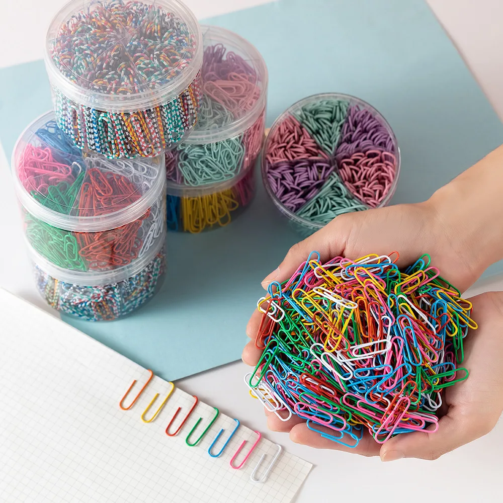Hot Wholesale Custom Logo Reusable Colorful Paper Clips in Office Stationery Promotional Business Gifts