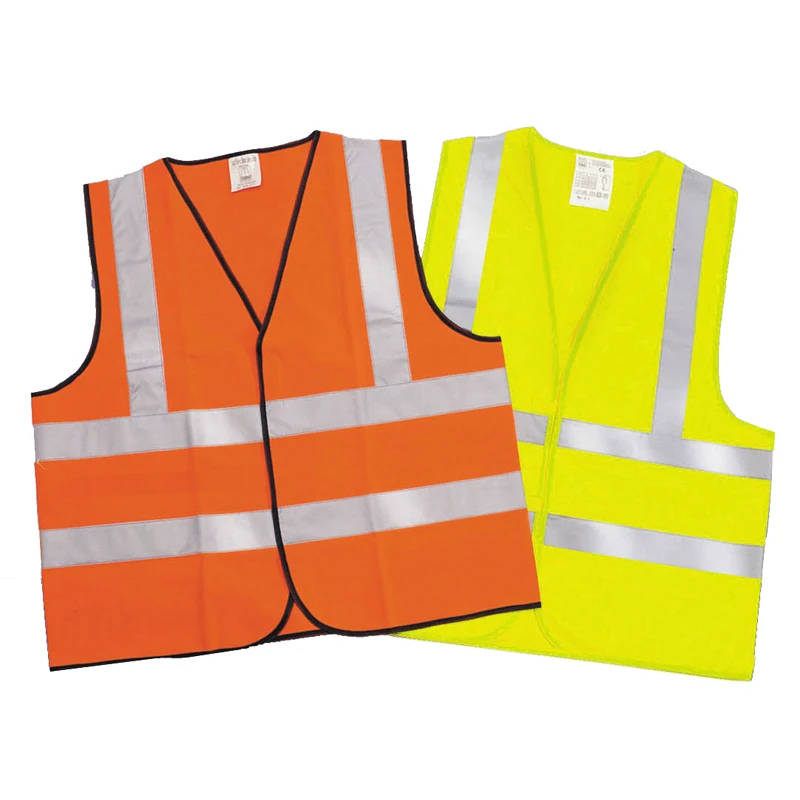 HCSP Hi Vis Polyester Reflective Safety Vest for Construction Road Officers Customizable with Logo Featuring Hi Vis Mesh