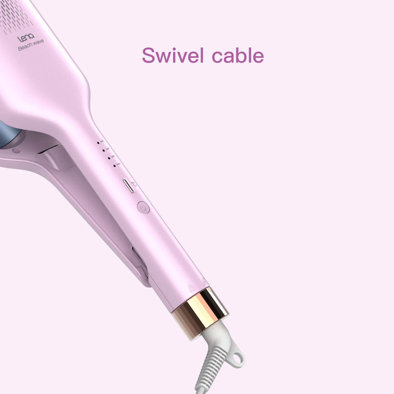 Lena 32mm Ionic Ceramic Curling Iron - Professional Deep Wave