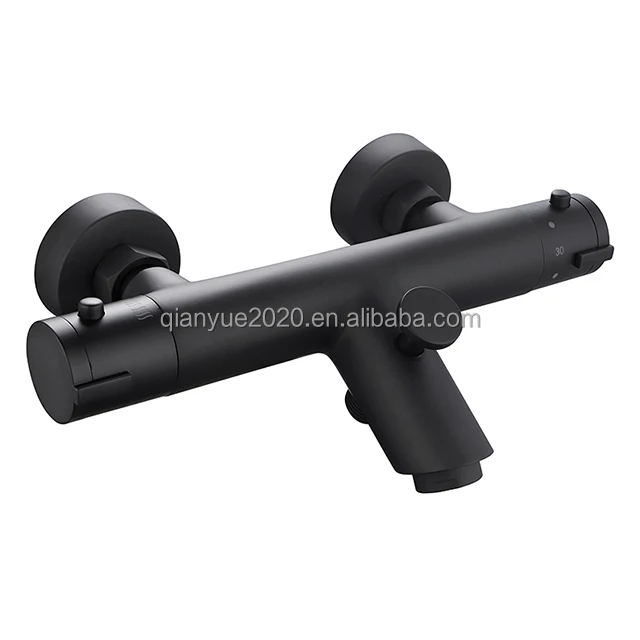 Black faucet High quality bathroom accessory function Thermostatic Shower Faucet