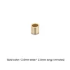 Color dorado / 2.0 mm de ancho * 2.0 mm de largo (1.4 orificios)