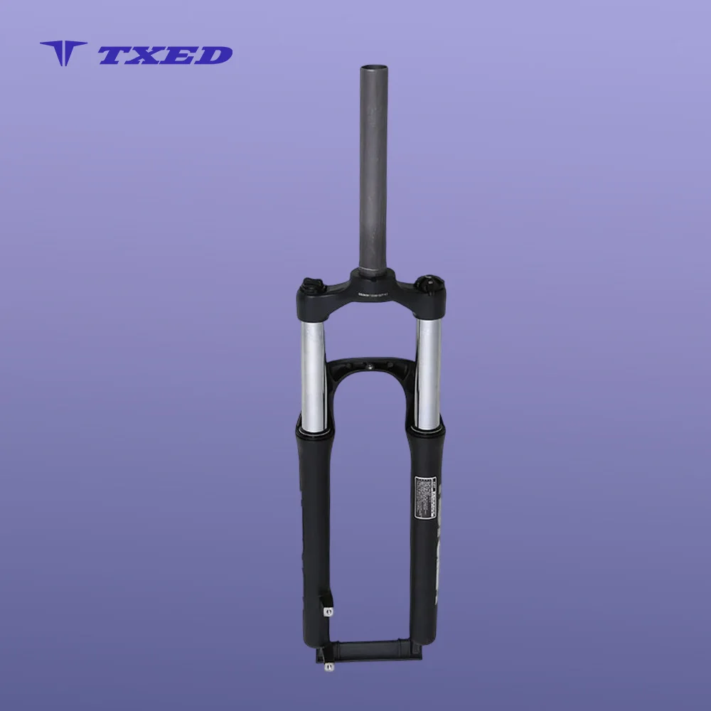 Suspension Front Fork Aluminum Alloy 26 Inch Hydraulic Lockout Disc Brake Coil Spring for Electric Bicycle