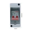 2-circuit waterproof junction box + 2P circuit breaker