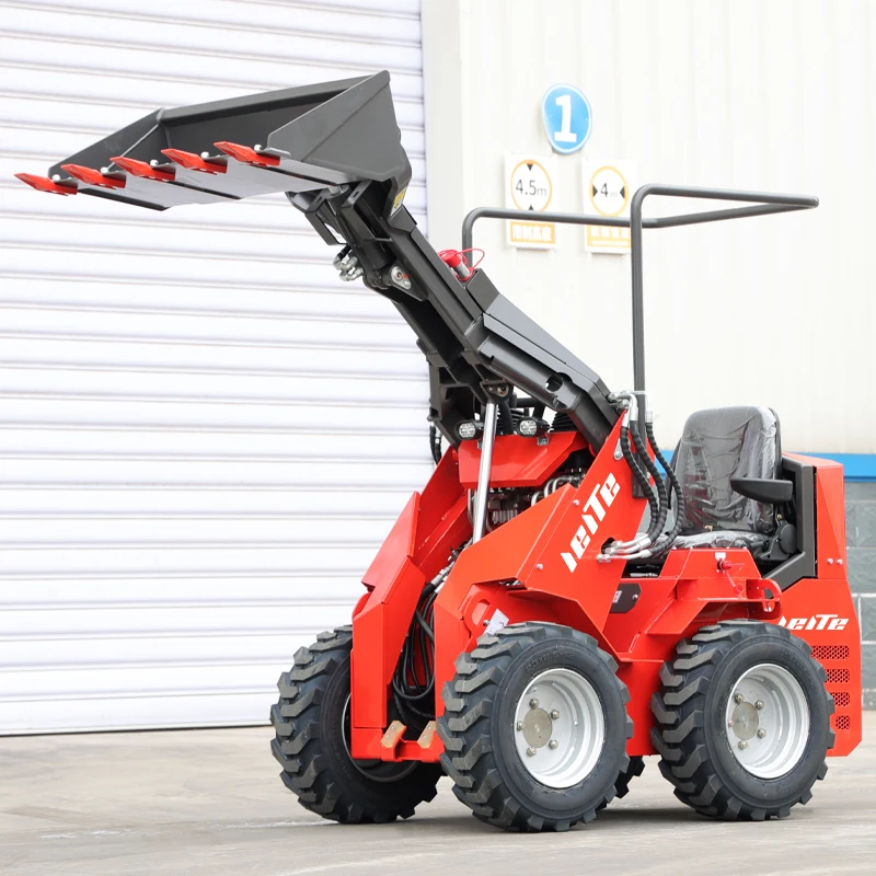 2025 Cheap Small Mini Wheel Loader Skid Steer Shovel  Loader for Garden Farm Use Chinese Manufacturers Spot Hot Sale