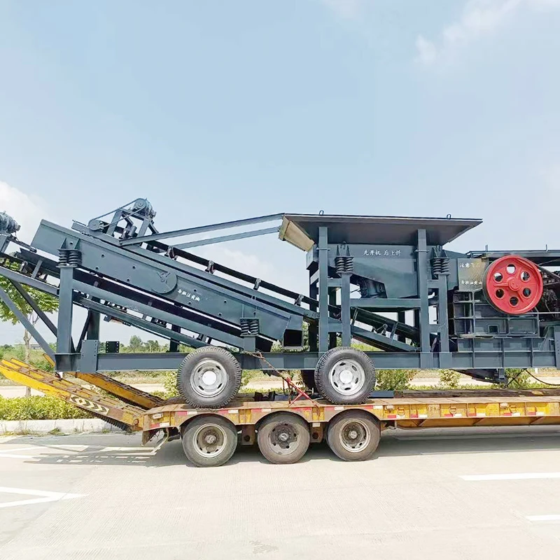 Automatic Small Mobile Pulverized Soil Stone Grinder Grinding Rock Crushing Crashing Machine for Sanding Machine