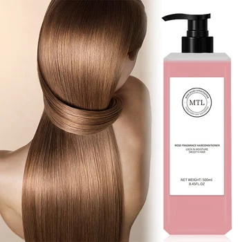 SALON-LEVEL SPA HAIR PRODUCT REPAIR SMOOTHING FRIZZ SHINY 500ML ORGANIC HERBAL HAIR CONDITIONER WITH ROSE FLOWER EXTRACT