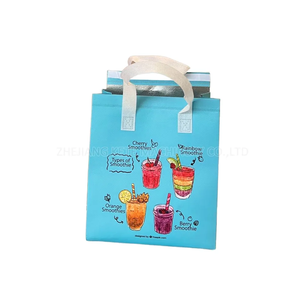 Preservation Insulated Cooler Bag Making Machine for Food Delivery Bag Reusable Thermal Non Woven Aluminum Foil Bag Machine
