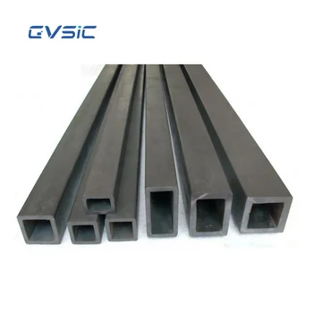 High Quality Reaction Sintered Square Silicon Carbide Beam SiC Square Tube for Kiln Furniture