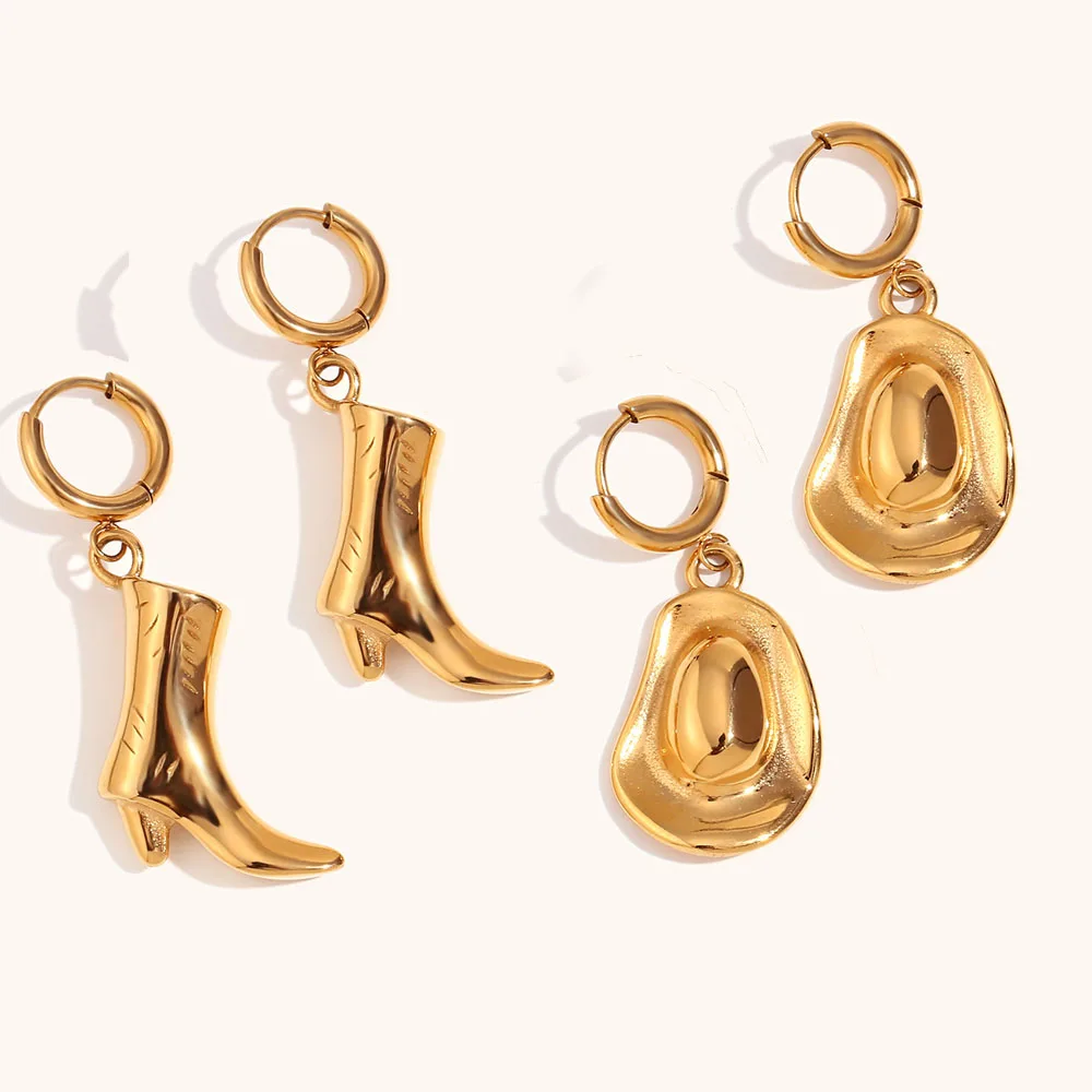 Kawailay 4 Paires Boucles D'Oreilles Western Vintage Cowgirl