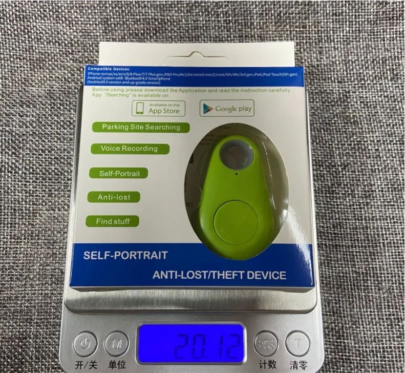 Mini Pet Bluetooth Tracking Device Key Finder Locator Round Hidden Small Portable Tracking Intelligent Tracker