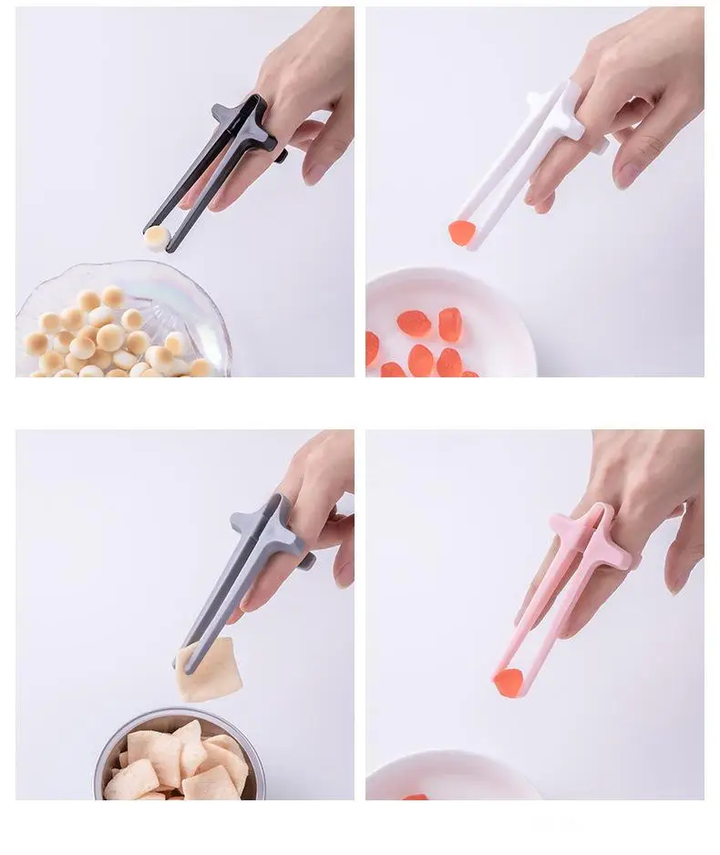 Creative Kids Chopsticks Potato Chips Finger Tongs Fun Finger
