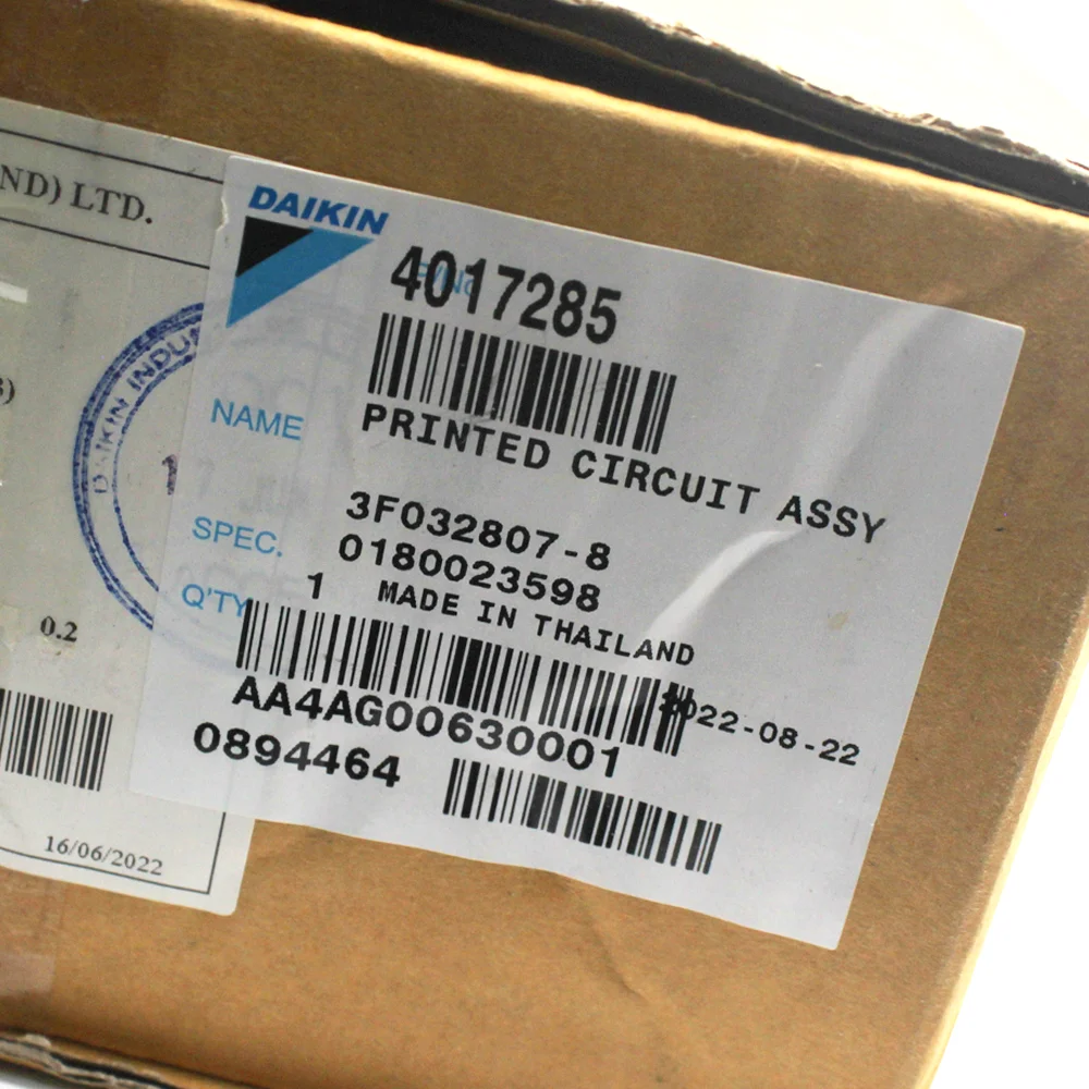 Daikin Printed Circuit Assy Main PCB EX14013-6 Part 4017285