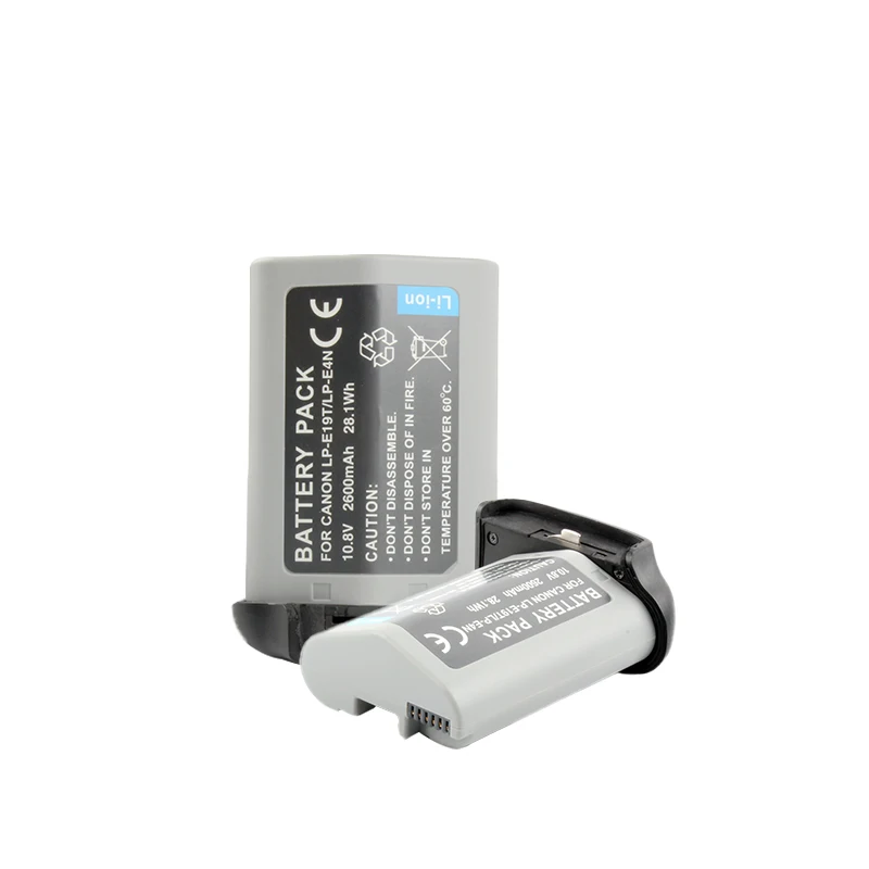 10.8V 2600mAh LP-E19 Rechargeable Digital Battery LPE19 Lithium-ion Batteries for Canon R3 1DX 1DC 1D3/4 1DS3 1D Mark ll Cameras