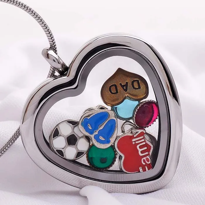 Heart Floating Charm Locket