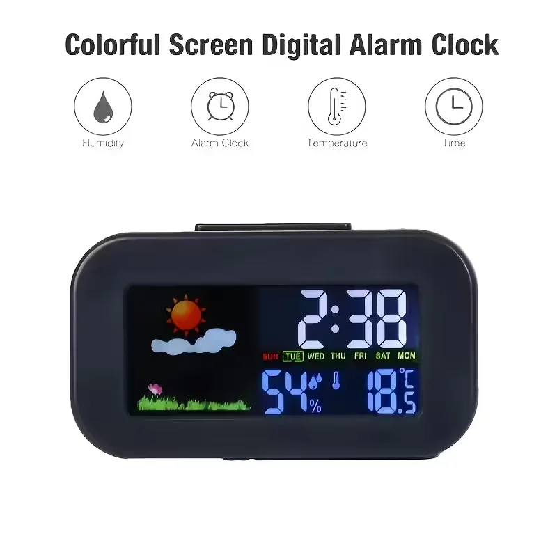 Hot sale Electric High Precision Multifunction Home Digital Desktop Thermometer Hygrometer Weather Station Clock