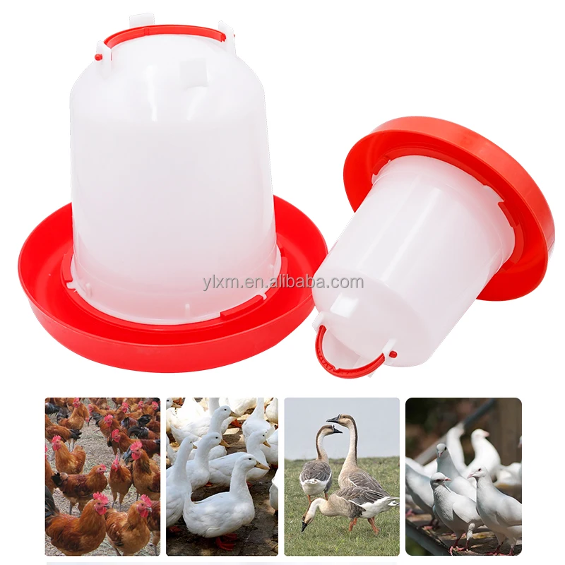 Wholesale Price Plastic Chicken Feeder Bucket Animal Feeders Water