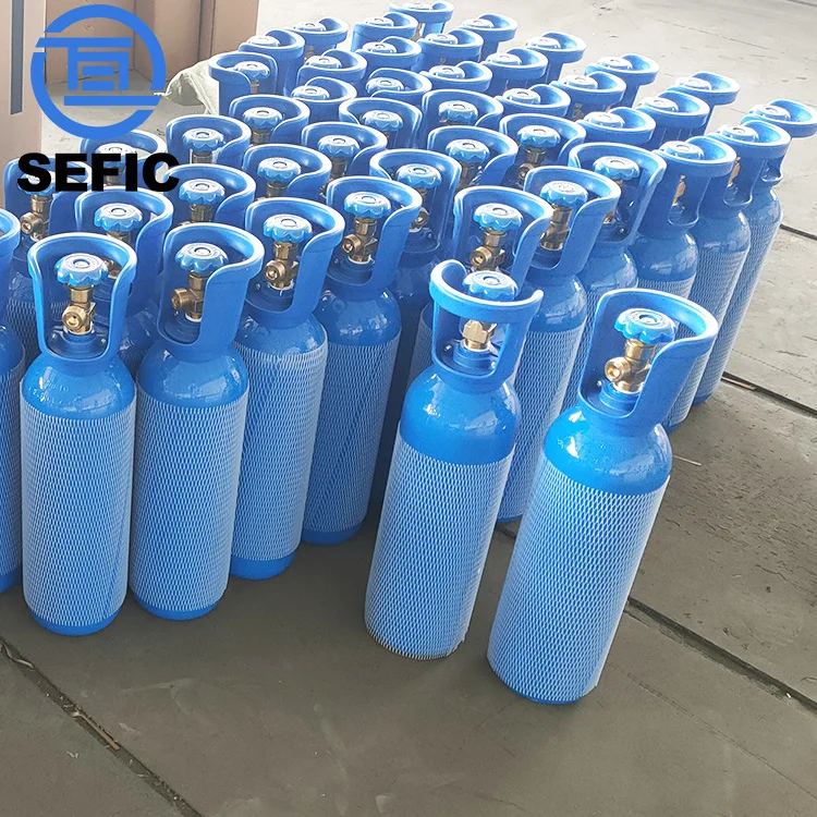 Customized Color Iso9809-3 5L Mini Oxygen Tank 5 Liter Empty Gas Bottle for Medical Use