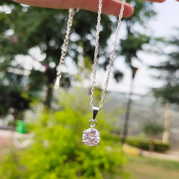 Minimalist Zircon Necklace Chain Choker 