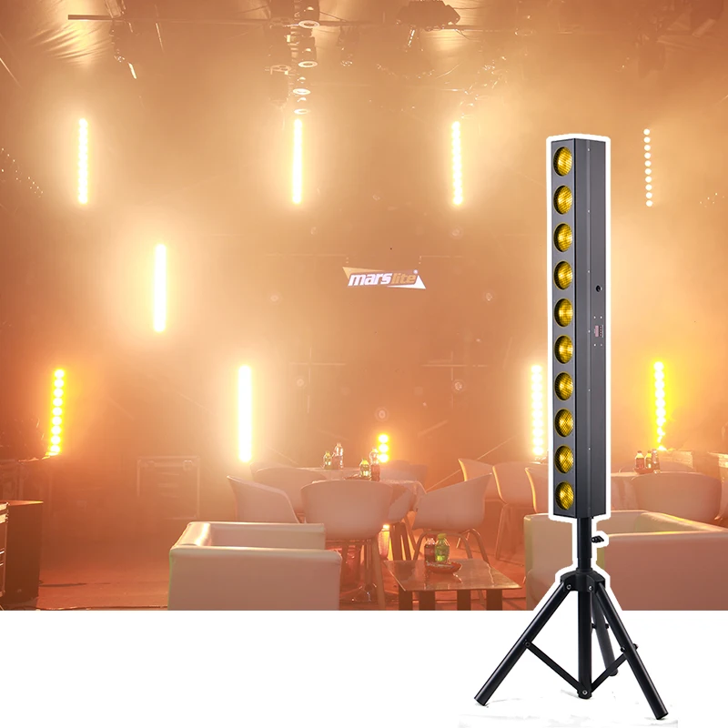 Blinder Led Dmx 10x12w Cob Warm White Blinder bar Light Cob Amber Strobe Lights