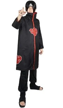 Japão Anime Manga Roupas Akatsuki Vermelho Nuvem 3D Imprimir