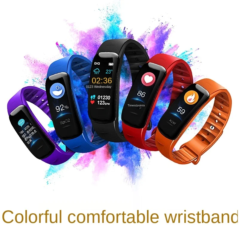 Multifunction Heart Rate Detection Wristband Bp Monitor Bracket Sports  Smart Watch