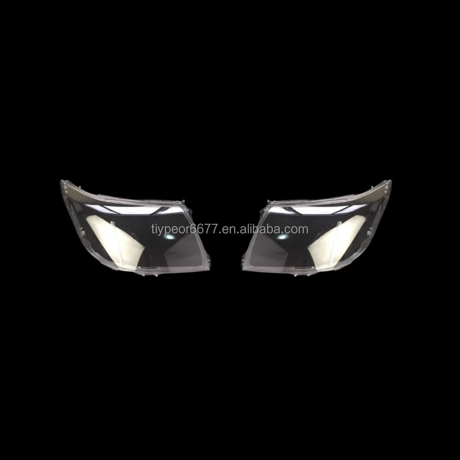 product tiypeor left side clear headlight lens headlamp cover shell cap mirror lens for toyota hilux vigo 2012   2014-7