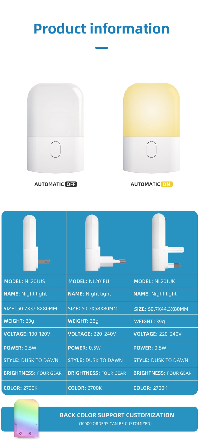 product infrared motion sensor wireless auto smart control us eu 110v 230v mini led plug in kid night light lamp-39