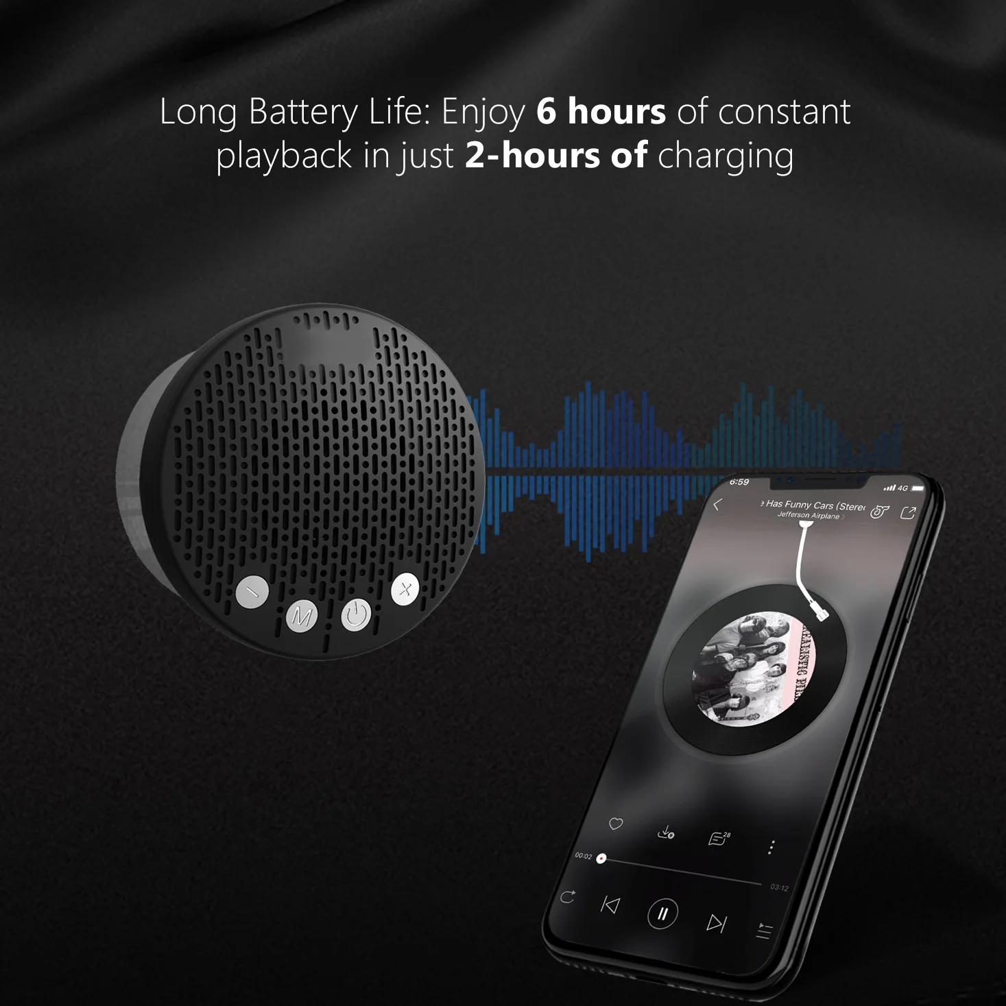 S12 IPX6 Hands-free Crisp Stereo Sound blue tooth Speaker With Long Battery Life 6 Hours Playback blue tooth speaker - ANKUX.COM