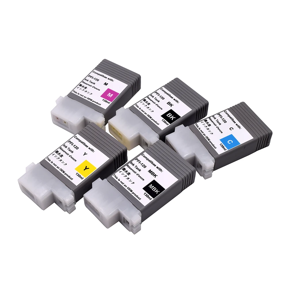 Wholesale PFI-120 Full Pigment Ink Cartridge With Chips Compatible