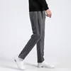 Dark gray straight leg